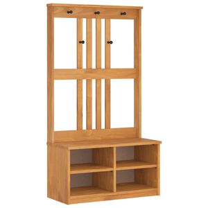 vidaXL Halov&yacute; strom SANDNES 87x40x159,5 cm mas&iacute;vna borovica