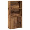 vidaXL Knižnica star&eacute; drevo 60x24x120 cm kompozitn&eacute; drevo