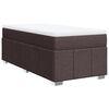 vidaXL Boxspring posteľ s matracom tmavohned&aacute; 90x190 cm l&aacute;tka