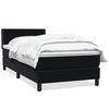 vidaXL Posteľn&yacute; r&aacute;m boxspring s matracom čierny 90x220 cm zamat