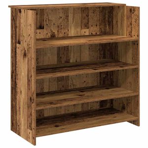 vidaXL Recepčn&yacute; st&ocirc;l star&eacute; drevo 100x50x103,5 cm kompozitn&eacute; drevo