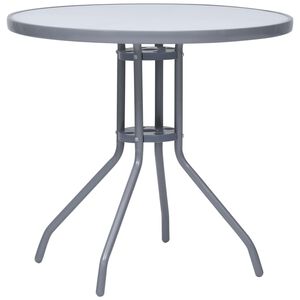 vidaXL Z&aacute;hradn&yacute; st&ocirc;l bledosiv&yacute; 80 cm oceľ a sklo