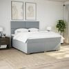 vidaXL Boxspring posteľ s matracom bledosiv&aacute; 180x200 cm l&aacute;tka