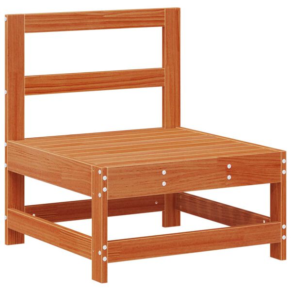 vidaXL Z&aacute;hradn&yacute; lounge set 6 pcs Voskov&aacute; Hned&aacute; Mas&iacute;vna borovica