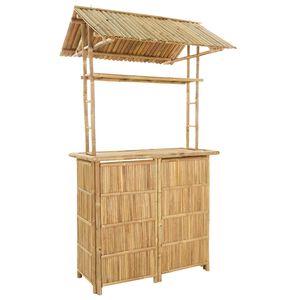 vidaXL Exteri&eacute;rov&yacute; barov&yacute; st&ocirc;l Pr&iacute;rodn&aacute; 115 x 95 x 214 cm Bambus