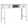 vidaXL Komoda biela 108x45x76 cm mas&iacute;vne drevo paulovnia