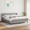 vidaXL Boxspring posteľ s matracom bledosiv&aacute; 180x200 cm l&aacute;tka