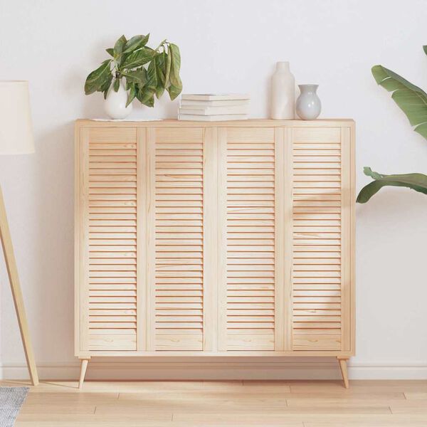 vidaXL dvierka skriniek Louvred Design 4 ks 99x29,5 cm mas&iacute;v borovica