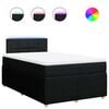 vidaXL Boxspring posteľ s matracom čierna 120x190 cm l&aacute;tka