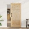 vidaXL Posuvn&eacute; dvere Hned&aacute; 86 x 198,5 cm Mas&iacute;vne borovicov&eacute; drevo