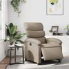 vidaXL Elektrické sklápacie kreslo kapučínové umelá koža