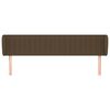 vidaXL Čelo postele so z&aacute;hybmi tmavohend&eacute; 183x23x78/88 cm l&aacute;tka