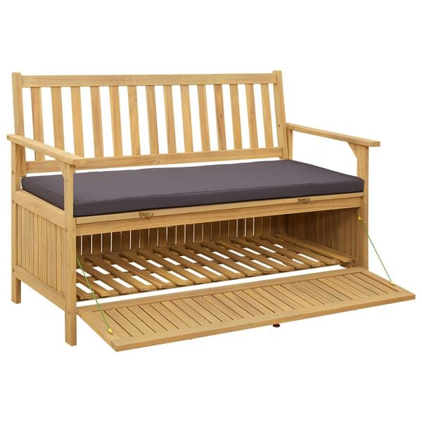 vidaXL &Uacute;ložn&aacute; lavička s vank&uacute;&scaron;om s &uacute;ložiskom s dverami