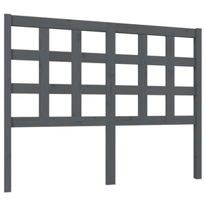 vidaXL Čelo postele siv&eacute; 125,5x4x100 cm mas&iacute;vna borovica