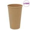 vidaXL Papierov&eacute; &scaron;&aacute;lky na k&aacute;vu 1000 ks 16oz 400ml hned&aacute;