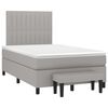 vidaXL Boxspring posteľ s matracom bledosiv&aacute; 120x200 cm l&aacute;tka