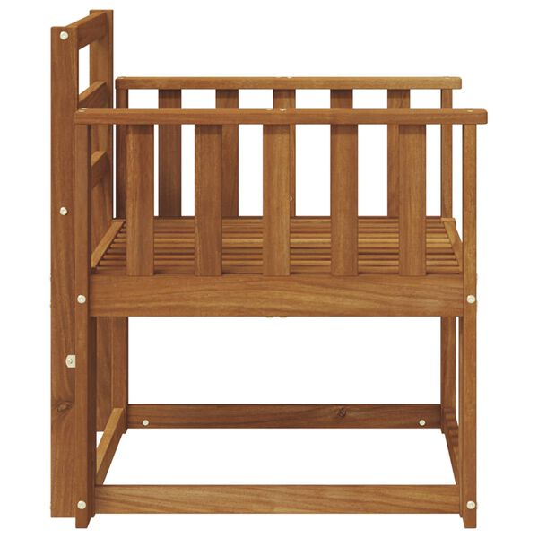 vidaXL Vonkaj&scaron;ia pohovka Pevn&eacute; ak&aacute;ciov&eacute; drevo Pr&iacute;rodn&aacute;