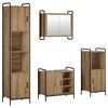vidaXL Set kabinetov do k&uacute;peľne 4 ks Dub artisan 40 x 36 x 181 cm