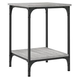 vidaXL Konferenčn&yacute; stol&iacute;k siv&yacute; dub sonoma 40x40x55 kompozitn&eacute; drevo