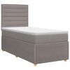 vidaXL Posteľ boxspring s matracom Sivohned&aacute; 90 x 190 cm L&aacute;tka