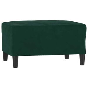 vidaXL Podnožka tmavozelen&aacute; 70x55x41 cm zamat