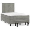 vidaXL Boxspring posteľ s matracom bledosiv&aacute; 120x190 cm zamat