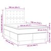 vidaXL Boxspring posteľ s matracom kr&eacute;mov&aacute; 120x190 cm l&aacute;tka