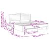 vidaXL R&aacute;m postele Siv&yacute; Sonoma 200 x 200 cm Kompozitn&eacute; drevo