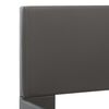 vidaXL Posteľný rám s LED, sivý, umelá koža 140x200 cm