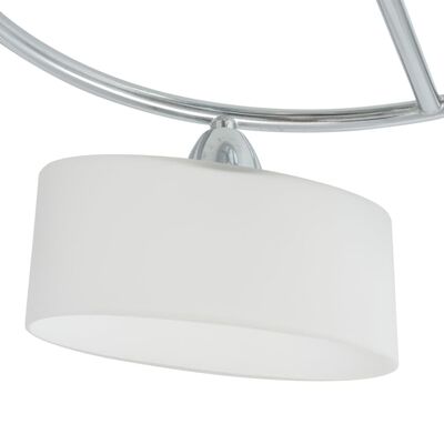 vidaXL Stropná lampa s elipsovými tienidlami na 5 žiaroviek E14, 200 W