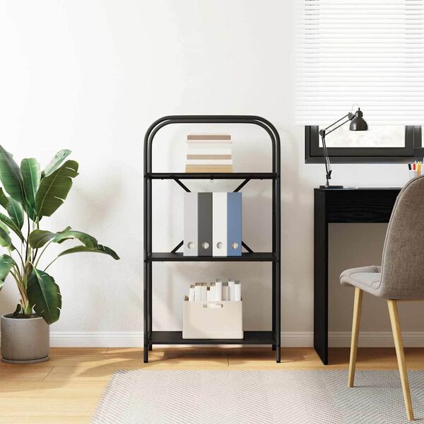 vidaXL Reg&aacute;l na knihy Čierny dub 60 x 30 x 109 cm Kompozitn&eacute; drevo