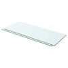 vidaXL Poličky 2 ks panel z priehľadn&eacute;ho skla 60x20 cm