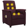 vidaXL Elektrick&eacute; mas&aacute;žne kreslo fialov&eacute; l&aacute;tka