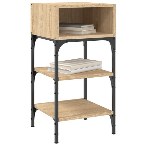 vidaXL Nočný stolík dub sonoma 35x34,5x70 cm kompozitné drevo