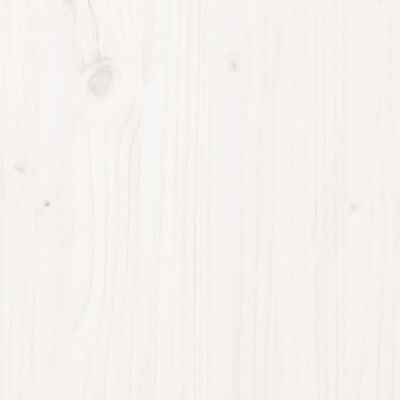 vidaXL Komoda biela 38x35x117 cm masívna borovica