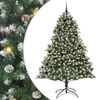 vidaXL Umel&yacute; vianočn&yacute; stromček Zelen&aacute; 240 cm PVC, plast a oceľ