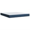 vidaXL Posteľn&yacute; r&aacute;m boxspring s matracom modr&yacute; 180x200 cm l&aacute;tka