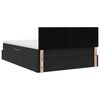 vidaXL Postel s &uacute;ložn&yacute;m prostorem a LED svetlom Čierna 140 x 200 cm