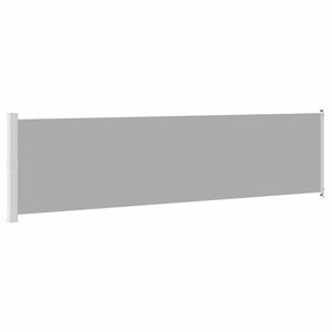 vidaXL Zaťahovacia bočn&aacute; mark&iacute;za na terasu 614x160 cm, siv&aacute;