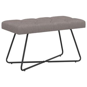 vidaXL Lavica s gomb&iacute;kov&yacute;m pre&scaron;&iacute;van&iacute;m Sivohned&aacute; 80 x 40 x 46 cm L&aacute;tka