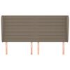 vidaXL Čelo postele so z&aacute;hybmi sivohned&eacute; 183x23x118/128 cm l&aacute;tka