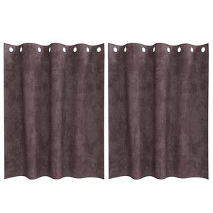 vidaXL Sametov&eacute; z&aacute;vesy 2 ks Hned&aacute; 140 x 140 cm Zamat