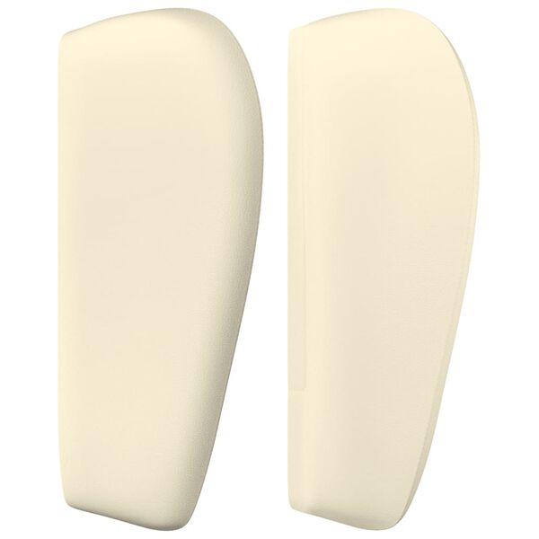 vidaXL Čelo postele so z&aacute;hybmi kr&eacute;mov&yacute; 93x23x78/88 cm umel&aacute; koža