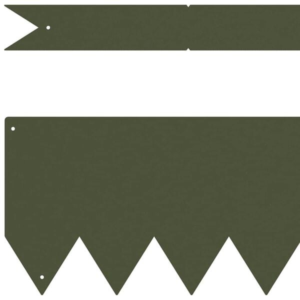 vidaXL Obrubn&iacute;k tr&aacute;vnika 20 pcs Olivov&aacute; zelen&aacute; 100 x 0.05 x 20 cm