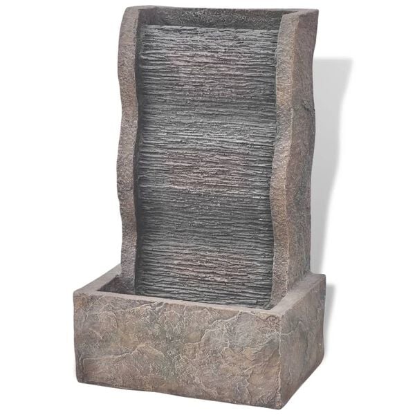 Interi&eacute;rov&aacute; font&aacute;nka s LED osvetlen&iacute;m z polyresinu vidaXL