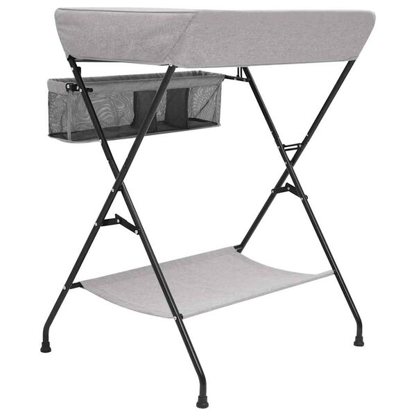 vidaXL Prebaľovac&iacute; pult bledosiv&yacute; železn&yacute;