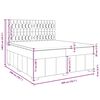 vidaXL Boxspring posteľ s matracom tmavohned&aacute; 200x200 cm l&aacute;tka