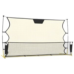 vidaXL Futbalov&aacute; odrazov&aacute; sieť čierno-žlt&aacute; 183x85x120 cm polyester