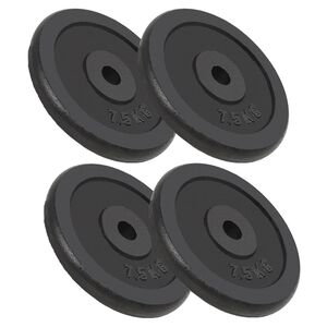 vidaXL Z&aacute;važia na činky 4 ks, 4x7,5 kg, liatina