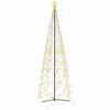vidaXL Vianočn&yacute; stromček zo &scaron;i&scaron;ky, tepl&aacute; biela, 1400 LED di&oacute;d, 160x500 cm